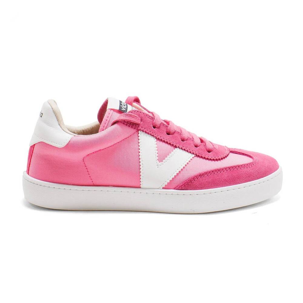 NEW VICTORIA women's berlin monochrome trainer shoes in fuchsia